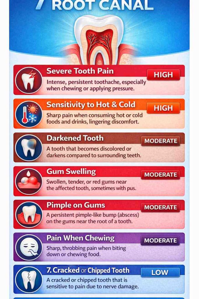 7 Signs of root canal