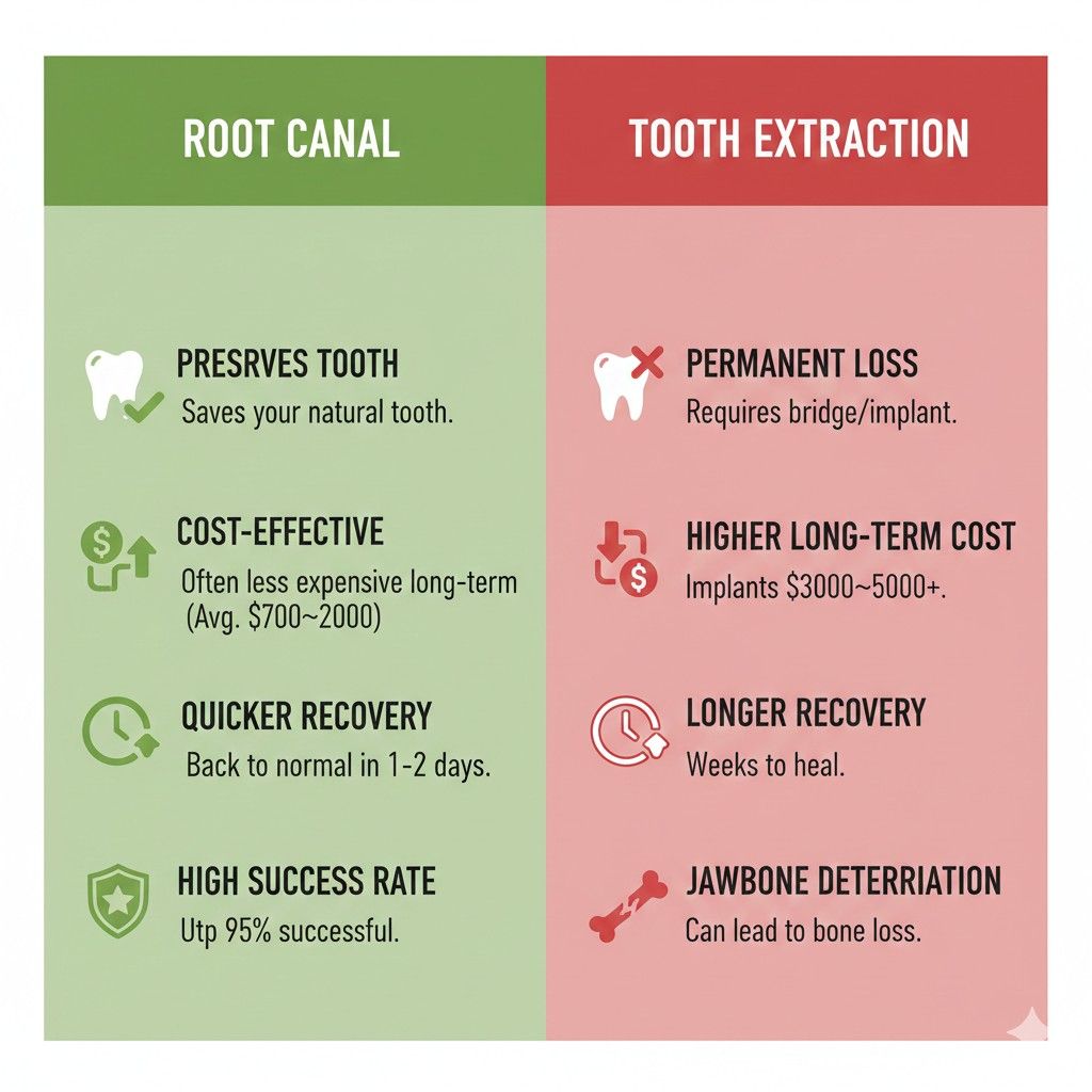 Root Canal vs. Extraction"