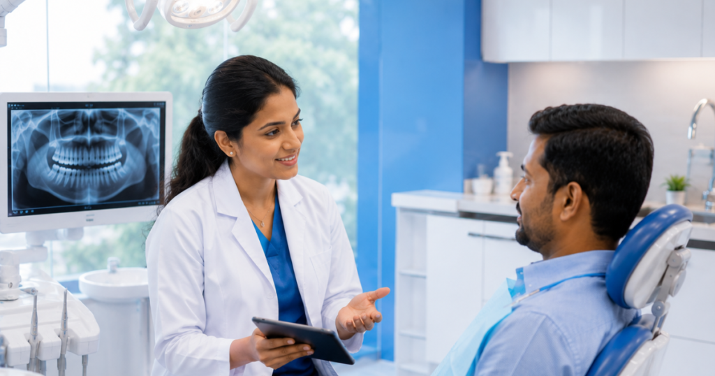 Family visiting Smilescape Dental Care clinic in Tiruvannamalai